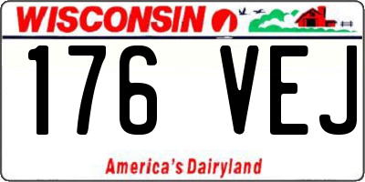 WI license plate 176VEJ
