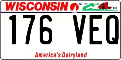 WI license plate 176VEQ