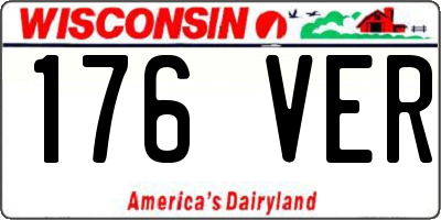 WI license plate 176VER