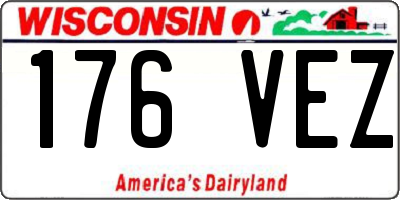 WI license plate 176VEZ