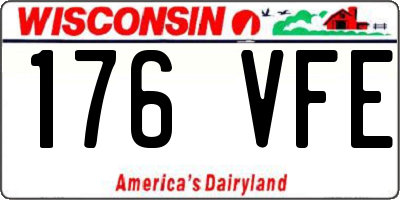 WI license plate 176VFE