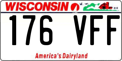 WI license plate 176VFF