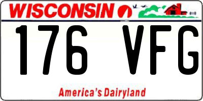 WI license plate 176VFG