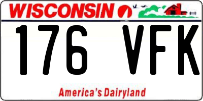 WI license plate 176VFK