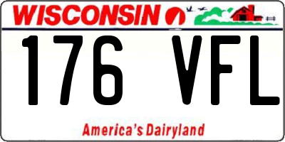 WI license plate 176VFL