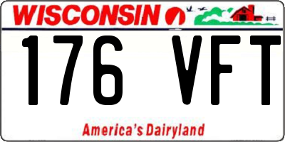 WI license plate 176VFT