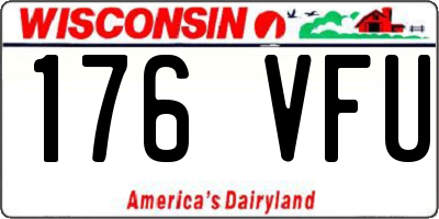 WI license plate 176VFU