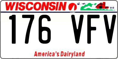 WI license plate 176VFV