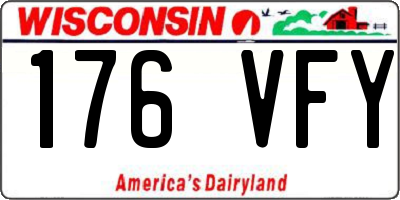 WI license plate 176VFY