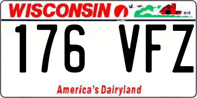 WI license plate 176VFZ