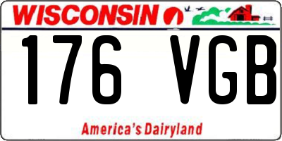 WI license plate 176VGB