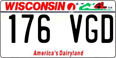 WI license plate 176VGD