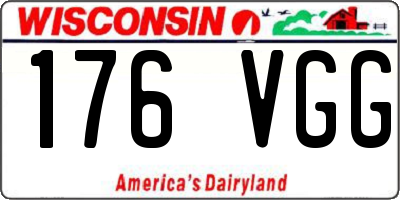 WI license plate 176VGG