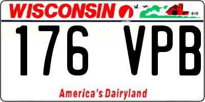 WI license plate 176VPB