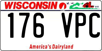 WI license plate 176VPC