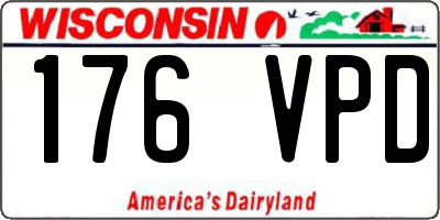 WI license plate 176VPD