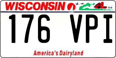 WI license plate 176VPI