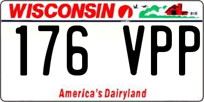 WI license plate 176VPP