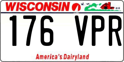 WI license plate 176VPR