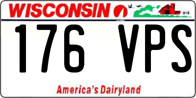 WI license plate 176VPS