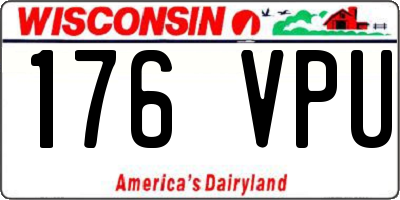 WI license plate 176VPU