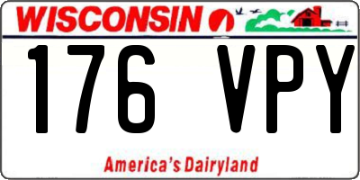 WI license plate 176VPY
