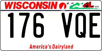 WI license plate 176VQE