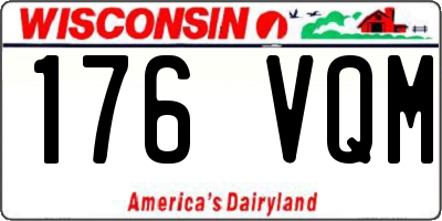 WI license plate 176VQM