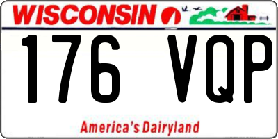 WI license plate 176VQP