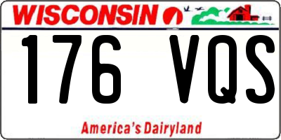 WI license plate 176VQS