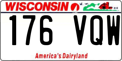 WI license plate 176VQW