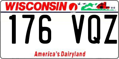 WI license plate 176VQZ