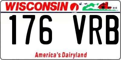 WI license plate 176VRB