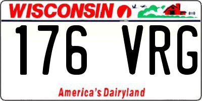 WI license plate 176VRG