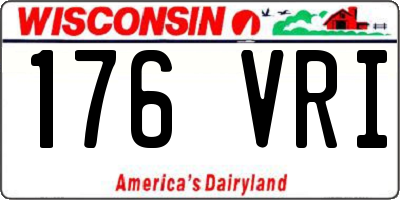 WI license plate 176VRI