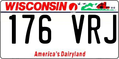 WI license plate 176VRJ