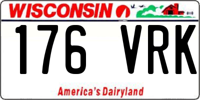 WI license plate 176VRK
