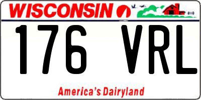 WI license plate 176VRL