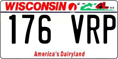 WI license plate 176VRP