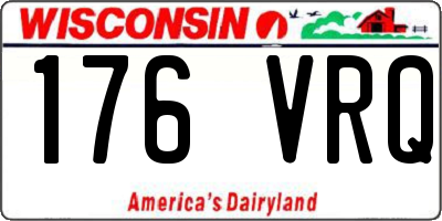 WI license plate 176VRQ