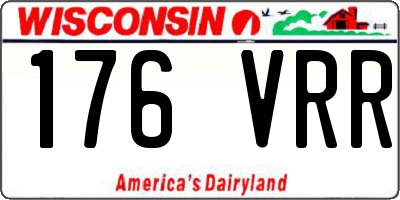 WI license plate 176VRR