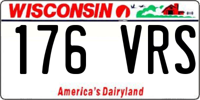WI license plate 176VRS