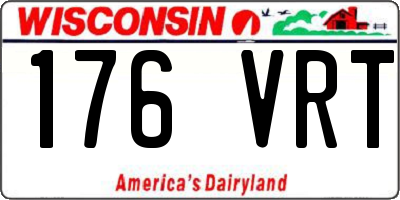 WI license plate 176VRT