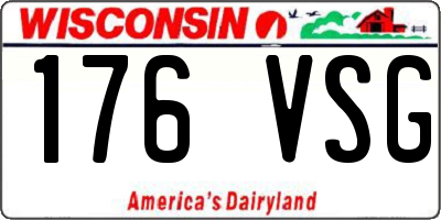 WI license plate 176VSG