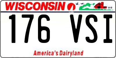WI license plate 176VSI