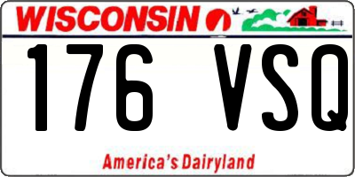 WI license plate 176VSQ