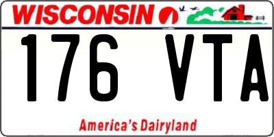 WI license plate 176VTA