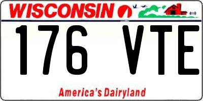 WI license plate 176VTE