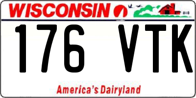 WI license plate 176VTK