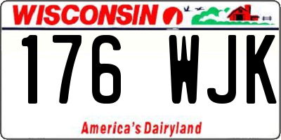 WI license plate 176WJK